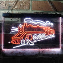 ADVPRO Train Lover Kid Room Decoration Display Dual Color LED Neon Sign st6-i3184 - White & Orange
