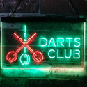 ADVPRO Dart Clubs Bar Pub VIP Open Dual Color LED Neon Sign st6-i3185 - Green & Red