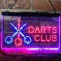 ADVPRO Dart Clubs Bar Pub VIP Open Dual Color LED Neon Sign st6-i3185 - Red & Blue