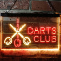 ADVPRO Dart Clubs Bar Pub VIP Open Dual Color LED Neon Sign st6-i3185 - Red & Yellow