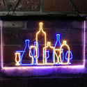 ADVPRO Bar Pub Club Home Decoration Cocktails Display Dual Color LED Neon Sign st6-i3187 - Blue & Yellow