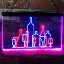 ADVPRO Bar Pub Club Home Decoration Cocktails Display Dual Color LED Neon Sign st6-i3187 - Red & Blue