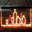 ADVPRO Bar Pub Club Home Decoration Cocktails Display Dual Color LED Neon Sign st6-i3187 - Red & Yellow