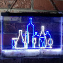 ADVPRO Bar Pub Club Home Decoration Cocktails Display Dual Color LED Neon Sign st6-i3187 - White & Blue