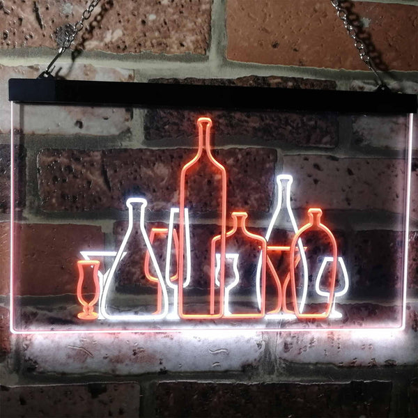 ADVPRO Bar Pub Club Home Decoration Cocktails Display Dual Color LED Neon Sign st6-i3187 - White & Orange
