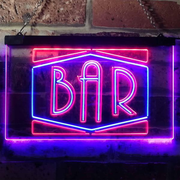 ADVPRO BAR Display Open Home Decoration Man Cave Dual Color LED Neon Sign st6-i3188 - Blue & Red