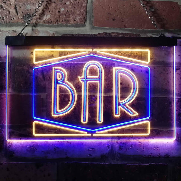 ADVPRO BAR Display Open Home Decoration Man Cave Dual Color LED Neon Sign st6-i3188 - Blue & Yellow