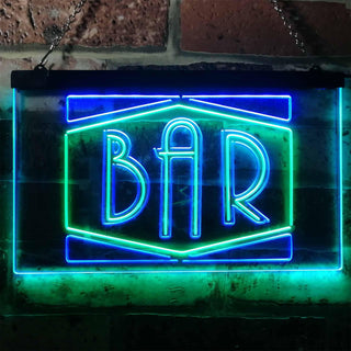 ADVPRO BAR Display Open Home Decoration Man Cave Dual Color LED Neon Sign st6-i3188 - Green & Blue