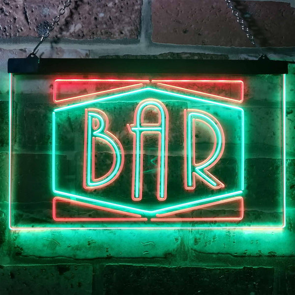 ADVPRO BAR Display Open Home Decoration Man Cave Dual Color LED Neon Sign st6-i3188 - Green & Red