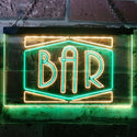 ADVPRO BAR Display Open Home Decoration Man Cave Dual Color LED Neon Sign st6-i3188 - Green & Yellow