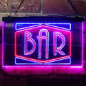 ADVPRO BAR Display Open Home Decoration Man Cave Dual Color LED Neon Sign st6-i3188 - Red & Blue