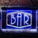 ADVPRO BAR Display Open Home Decoration Man Cave Dual Color LED Neon Sign st6-i3188 - White & Blue