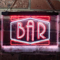 ADVPRO BAR Display Open Home Decoration Man Cave Dual Color LED Neon Sign st6-i3188 - White & Red