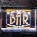 ADVPRO BAR Display Open Home Decoration Man Cave Dual Color LED Neon Sign st6-i3188 - White & Yellow