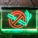 ADVPRO No Smoking Non Smoke Warning Shop Restaurant Dual Color LED Neon Sign st6-i3189 - Green & Red