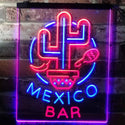 ADVPRO Mexico Bar Cactus Display Restaurant Open  Dual Color LED Neon Sign st6-i3190 - Blue & Red