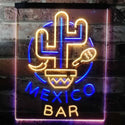 ADVPRO Mexico Bar Cactus Display Restaurant Open  Dual Color LED Neon Sign st6-i3190 - Blue & Yellow