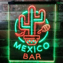 ADVPRO Mexico Bar Cactus Display Restaurant Open  Dual Color LED Neon Sign st6-i3190 - Green & Red