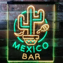 ADVPRO Mexico Bar Cactus Display Restaurant Open  Dual Color LED Neon Sign st6-i3190 - Green & Yellow