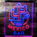 ADVPRO Mexico Bar Cactus Display Restaurant Open  Dual Color LED Neon Sign st6-i3190 - Red & Blue