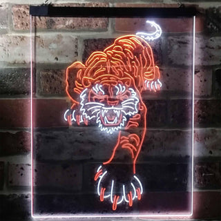 ADVPRO Tigers Man Cave Sport  Dual Color LED Neon Sign st6-i3195 - White & Orange