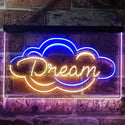 ADVPRO Dream Cloud Bedroom Room Den Man Cave Display Dual Color LED Neon Sign st6-i3200 - Blue & Yellow