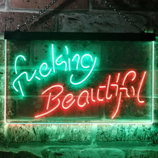 ADVPRO Fvcking Beautiful Bedroom Man Cave Home Decor Dual Color LED Neon Sign st6-i3202 - Green & Red