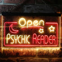 ADVPRO Psychic Reader Open Moon Star Room Decor Dual Color LED Neon Sign st6-i3204 - Red & Yellow