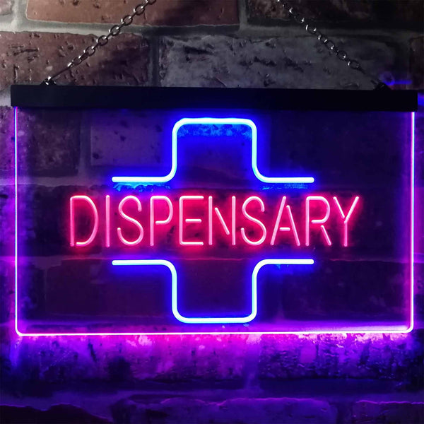 ADVPRO Dispensary Cross Shop Wall Decor Display Dual Color LED Neon Sign st6-i3205 - Blue & Red