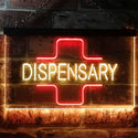 ADVPRO Dispensary Cross Shop Wall Decor Display Dual Color LED Neon Sign st6-i3205 - Red & Yellow