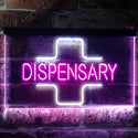 ADVPRO Dispensary Cross Shop Wall Decor Display Dual Color LED Neon Sign st6-i3205 - White & Purple