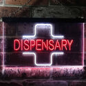 ADVPRO Dispensary Cross Shop Wall Decor Display Dual Color LED Neon Sign st6-i3205 - White & Red
