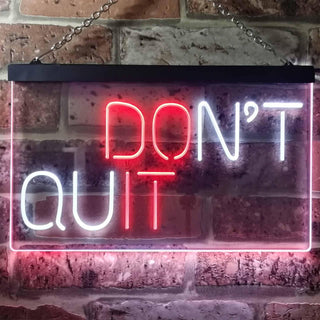 ADVPRO Don't Quit Do It Positive Wall Decor Bedroom Display Dual Color LED Neon Sign st6-i3206 - White & Red