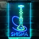 ADVPRO Hookah Shisha Shop Home Room Man Cave Decor  Dual Color LED Neon Sign st6-i3208 - Green & Blue