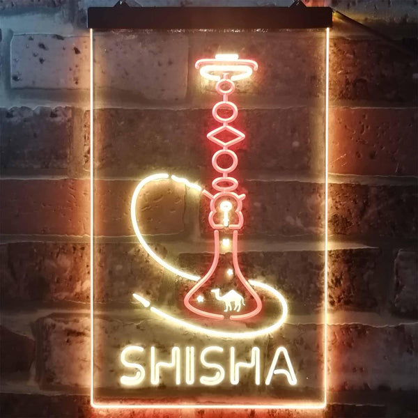 ADVPRO Hookah Shisha Shop Home Room Man Cave Decor  Dual Color LED Neon Sign st6-i3208 - Red & Yellow