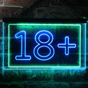 ADVPRO 18+ Man Cave Bedroom Home Den Garage Decor Dual Color LED Neon Sign st6-i3211 - Green & Blue