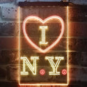 ADVPRO I Love New York Room Decoration  Dual Color LED Neon Sign st6-i3214 - Red & Yellow