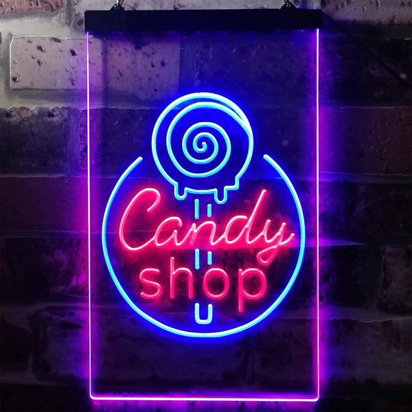 ADVPRO Candy Shop Sweet Kid Room  Dual Color LED Neon Sign st6-i3219 - Blue & Red