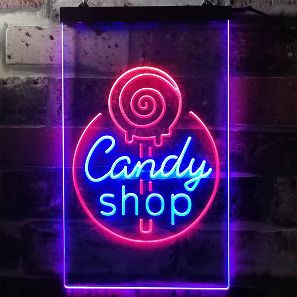 ADVPRO Candy Shop Sweet Kid Room  Dual Color LED Neon Sign st6-i3219 - Red & Blue