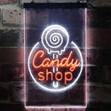 ADVPRO Candy Shop Sweet Kid Room  Dual Color LED Neon Sign st6-i3219 - White & Orange