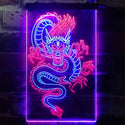 ADVPRO Chinese Dragon Room Display  Dual Color LED Neon Sign st6-i3225 - Blue & Red