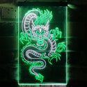 ADVPRO Chinese Dragon Room Display  Dual Color LED Neon Sign st6-i3225 - White & Green