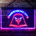 ADVPRO US Eagle Independence Day Dual Color LED Neon Sign st6-i3227 - Red & Blue