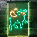 ADVPRO Flying Pig Kid Room Display  Dual Color LED Neon Sign st6-i3230 - Green & Yellow