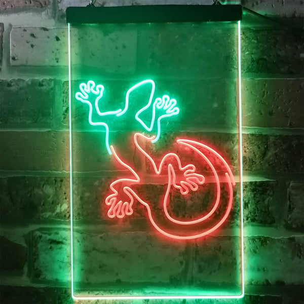 ADVPRO Gecko Man Cave Room Display  Dual Color LED Neon Sign st6-i3232 - Green & Red