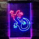 ADVPRO Gecko Man Cave Room Display  Dual Color LED Neon Sign st6-i3232 - Red & Blue