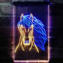 ADVPRO Horse Head Animal Display  Dual Color LED Neon Sign st6-i3234 - Blue & Yellow