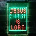 ADVPRO Jesus Christ is Lord Room Display  Dual Color LED Neon Sign st6-i3236 - Green & Red