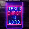 ADVPRO Jesus Christ is Lord Room Display  Dual Color LED Neon Sign st6-i3236 - Red & Blue