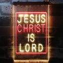 ADVPRO Jesus Christ is Lord Room Display  Dual Color LED Neon Sign st6-i3236 - Red & Yellow